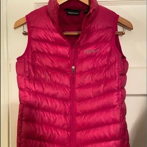 Pink 800 Fill Marmot Vest